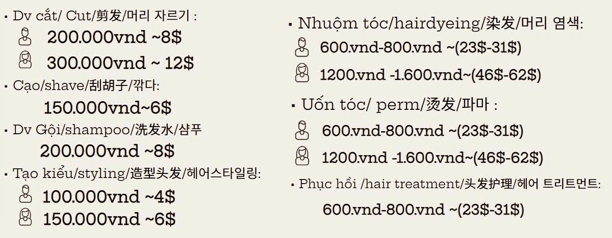 Price list (English)